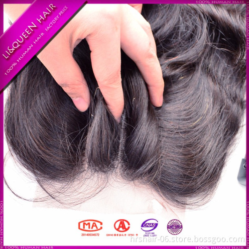 vendor stock European raw remy hair natural black body wave 4x4 lace closure